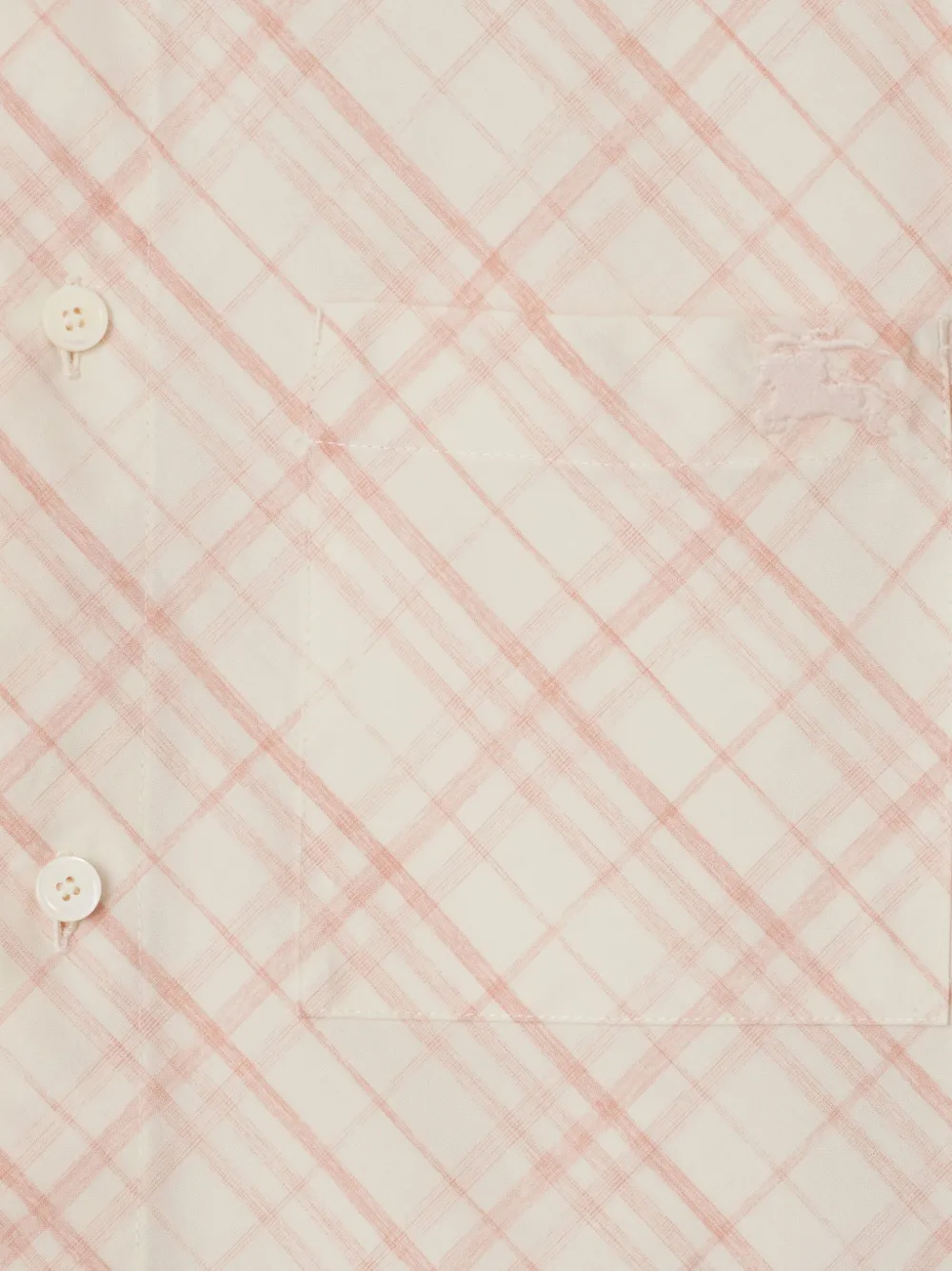 Burberry Geruit katoenen blouse Roze