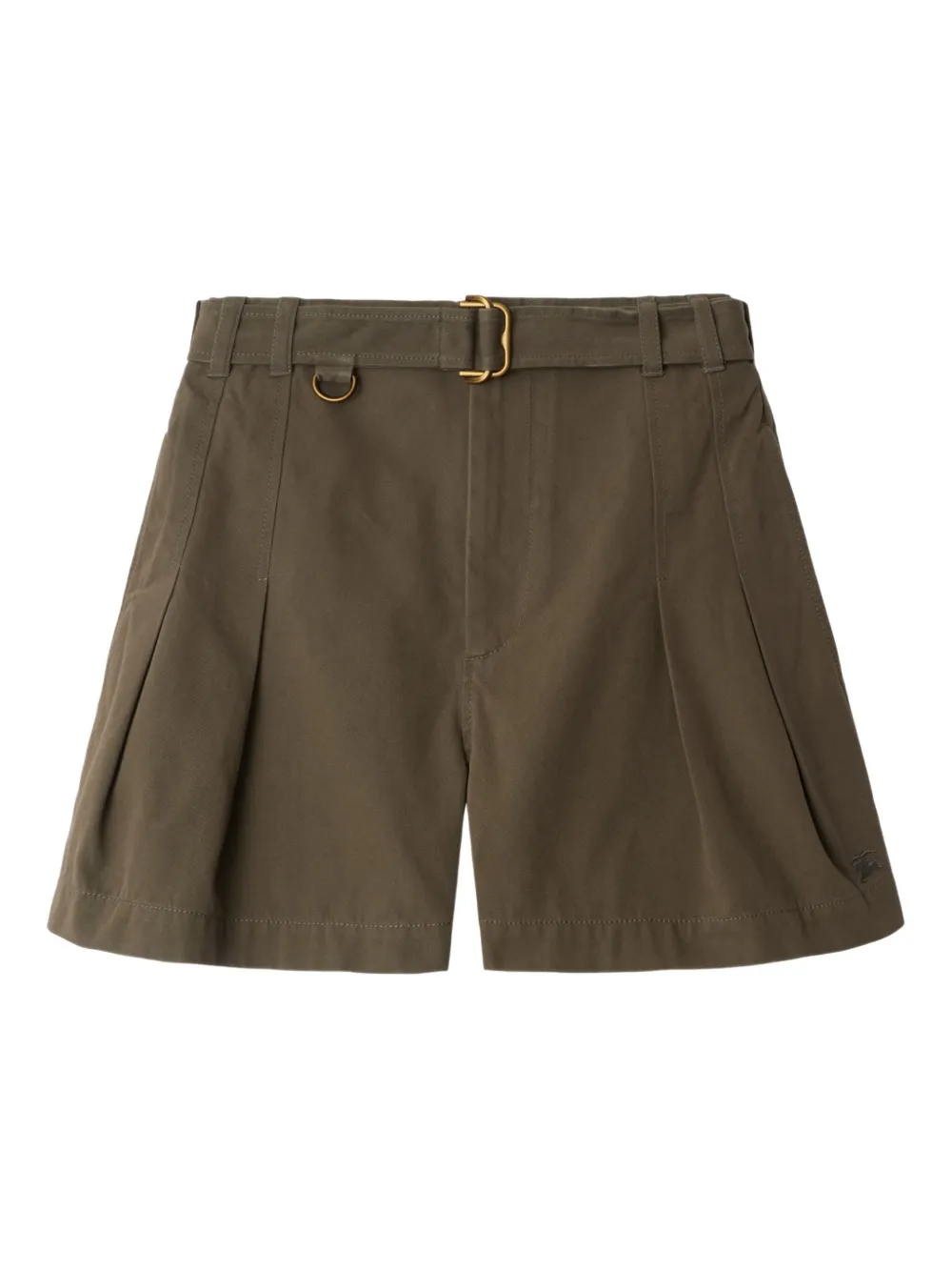 Burberry Gabardine shorts met ceintuur Groen