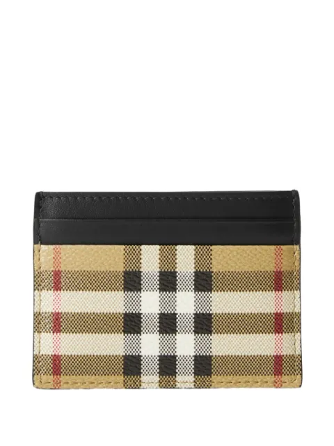 Burberry check card holder