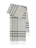 Burberry checked cashmere scarf - Grey