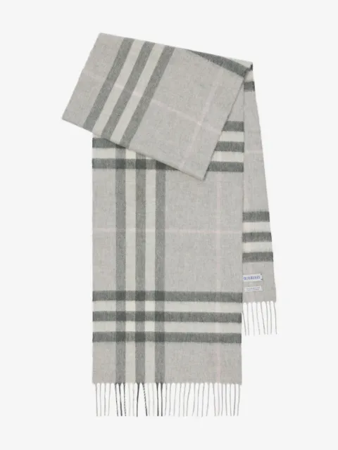 Burberry Check cashmere scarf