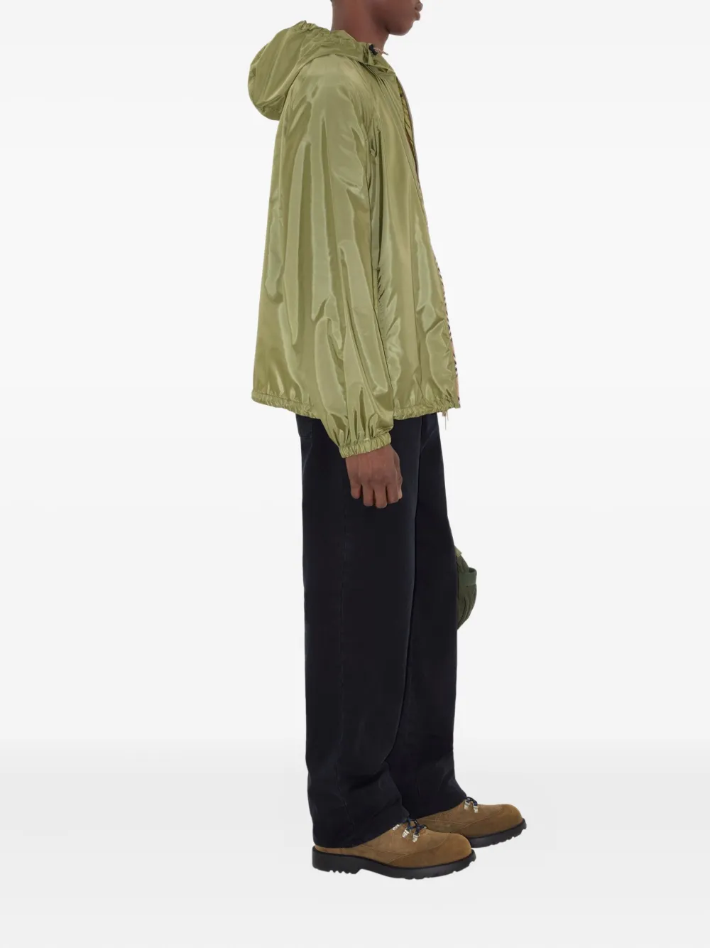 Burberry Jack met Vintage Check-afwerking Groen