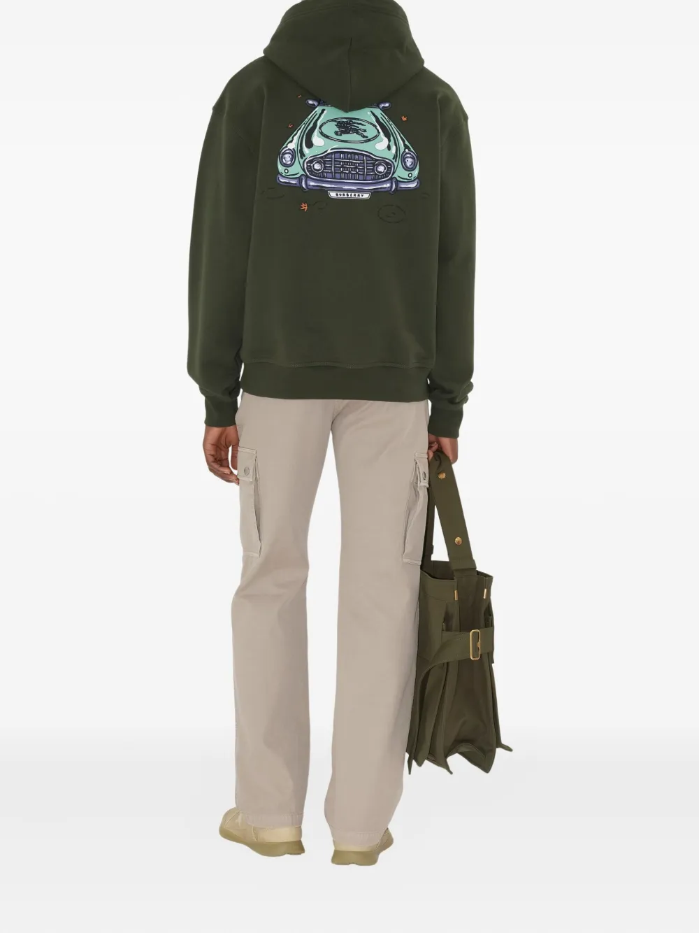 Burberry Car hoodie Groen