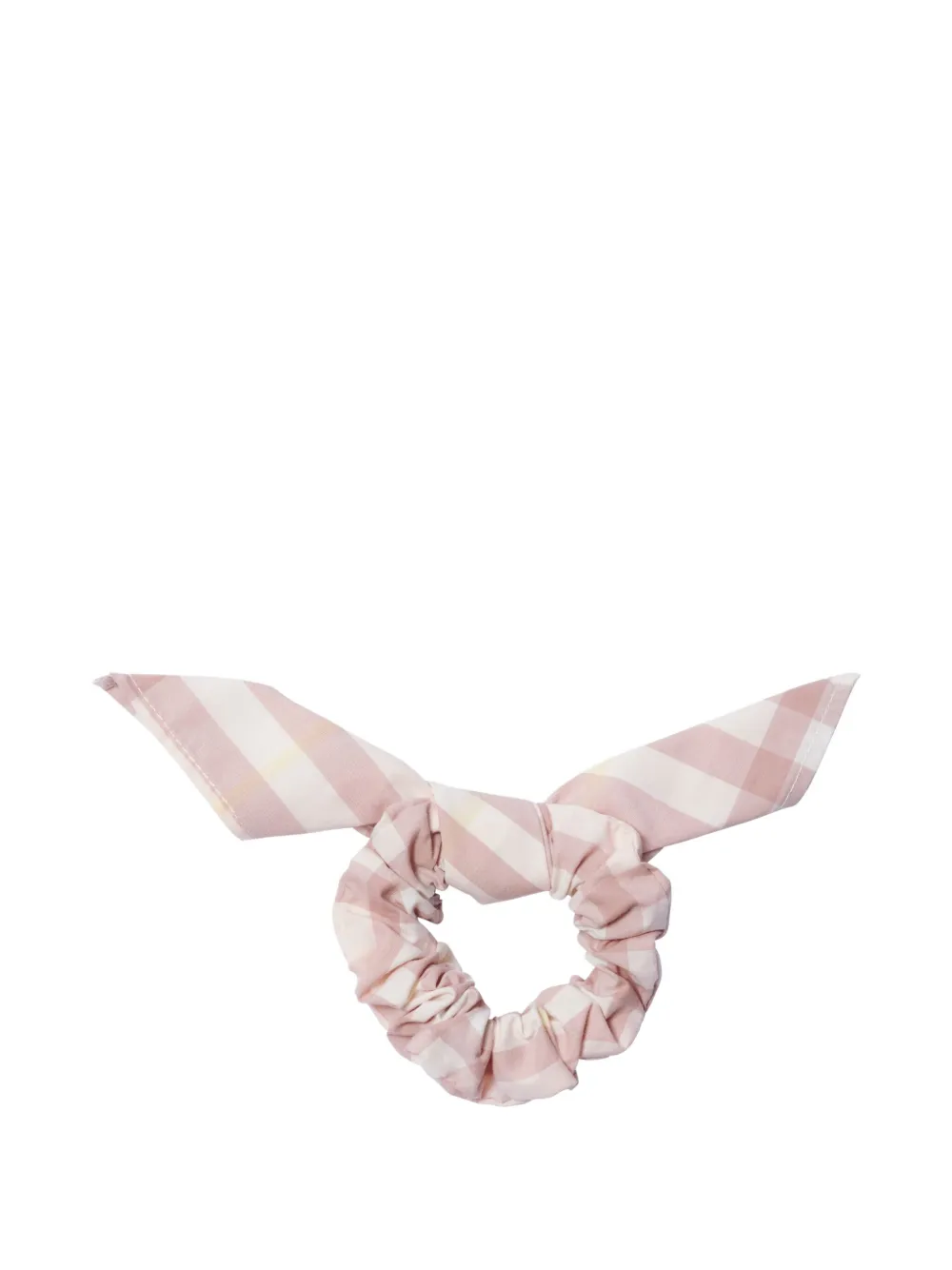 Burberry Kids Geruite katoenen scrunchie Roze