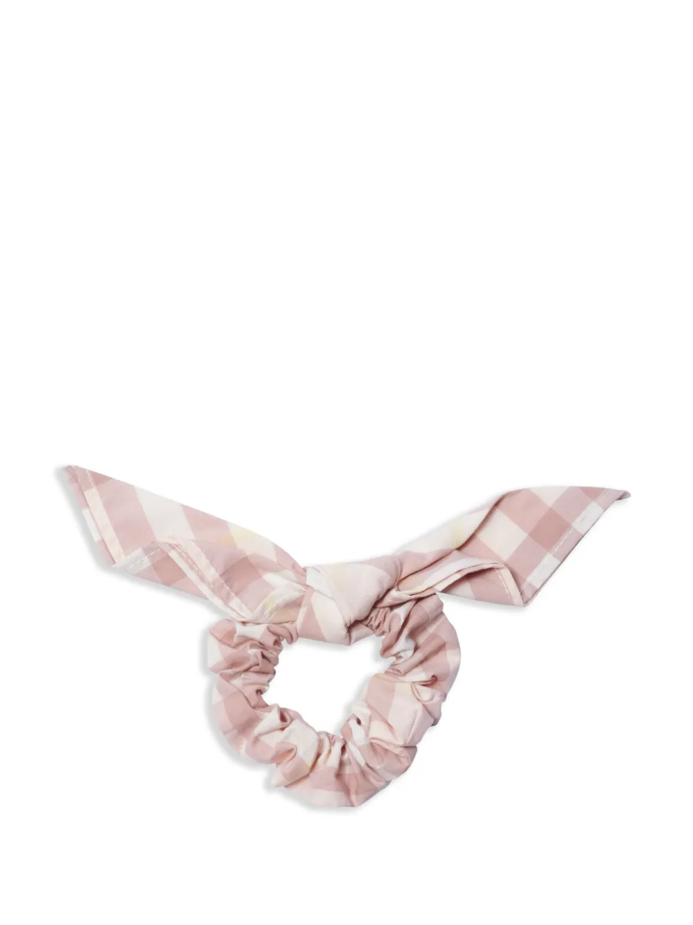 Burberry Kids Geruite katoenen scrunchie Roze