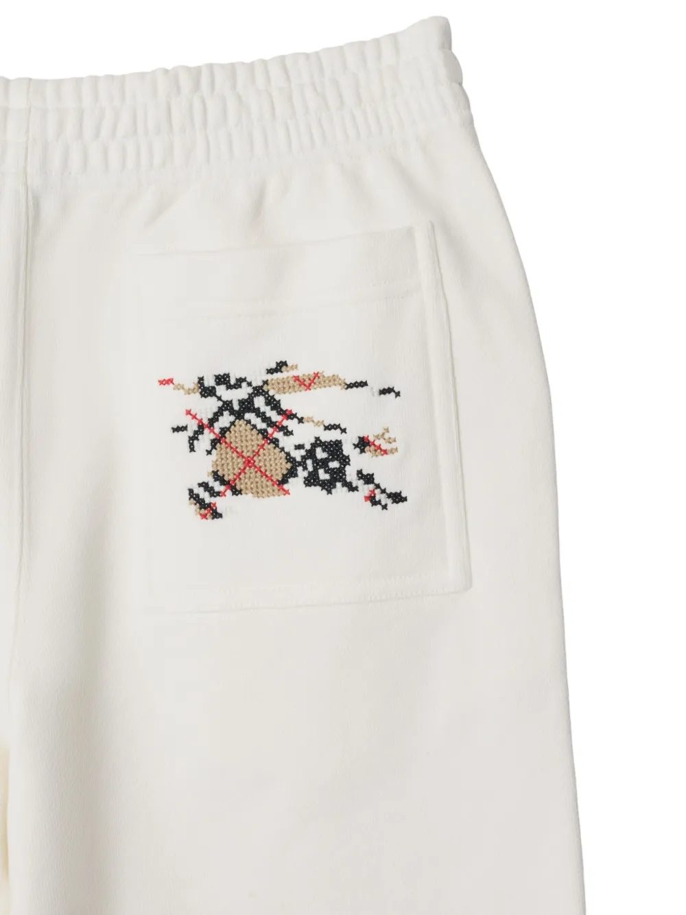 Burberry EKD trainingsbroek met gekruist stiksel Wit