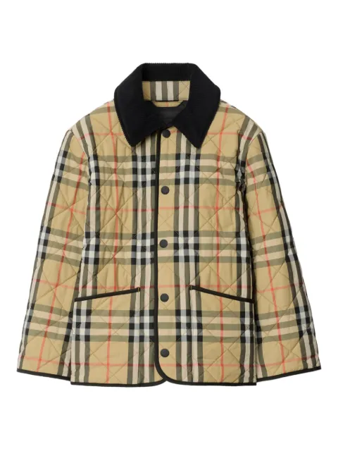 Burberry Kids veste à carreaux