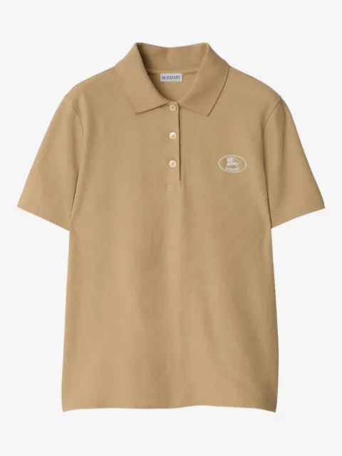 Burberry playera tipo polo de algodón