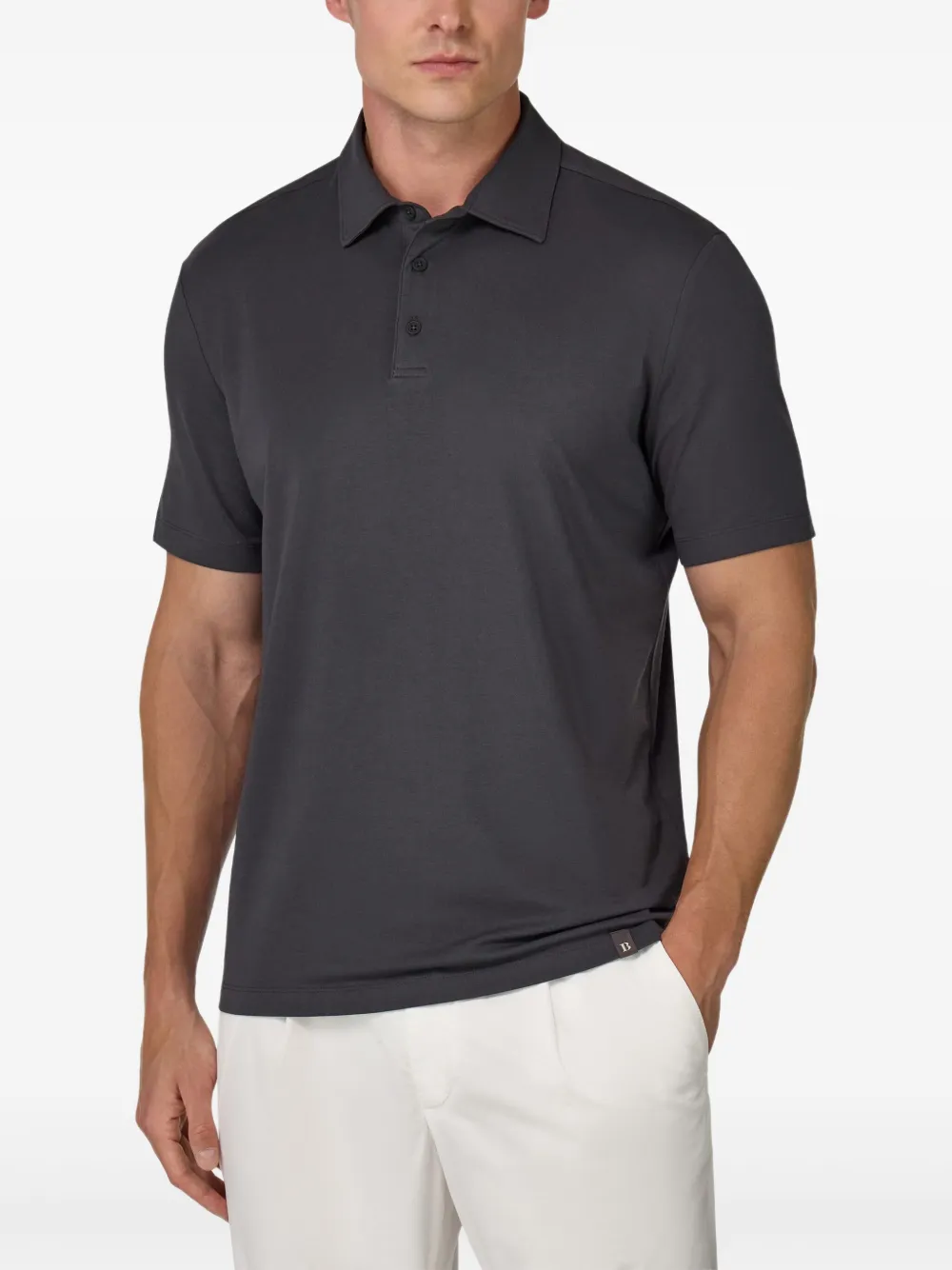 Boggi Milano Jersey poloshirt Zwart