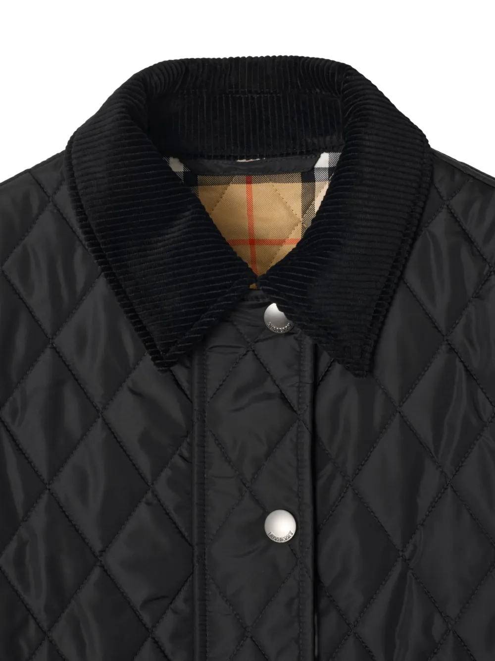 Burberry Gewatteerd jack Zwart