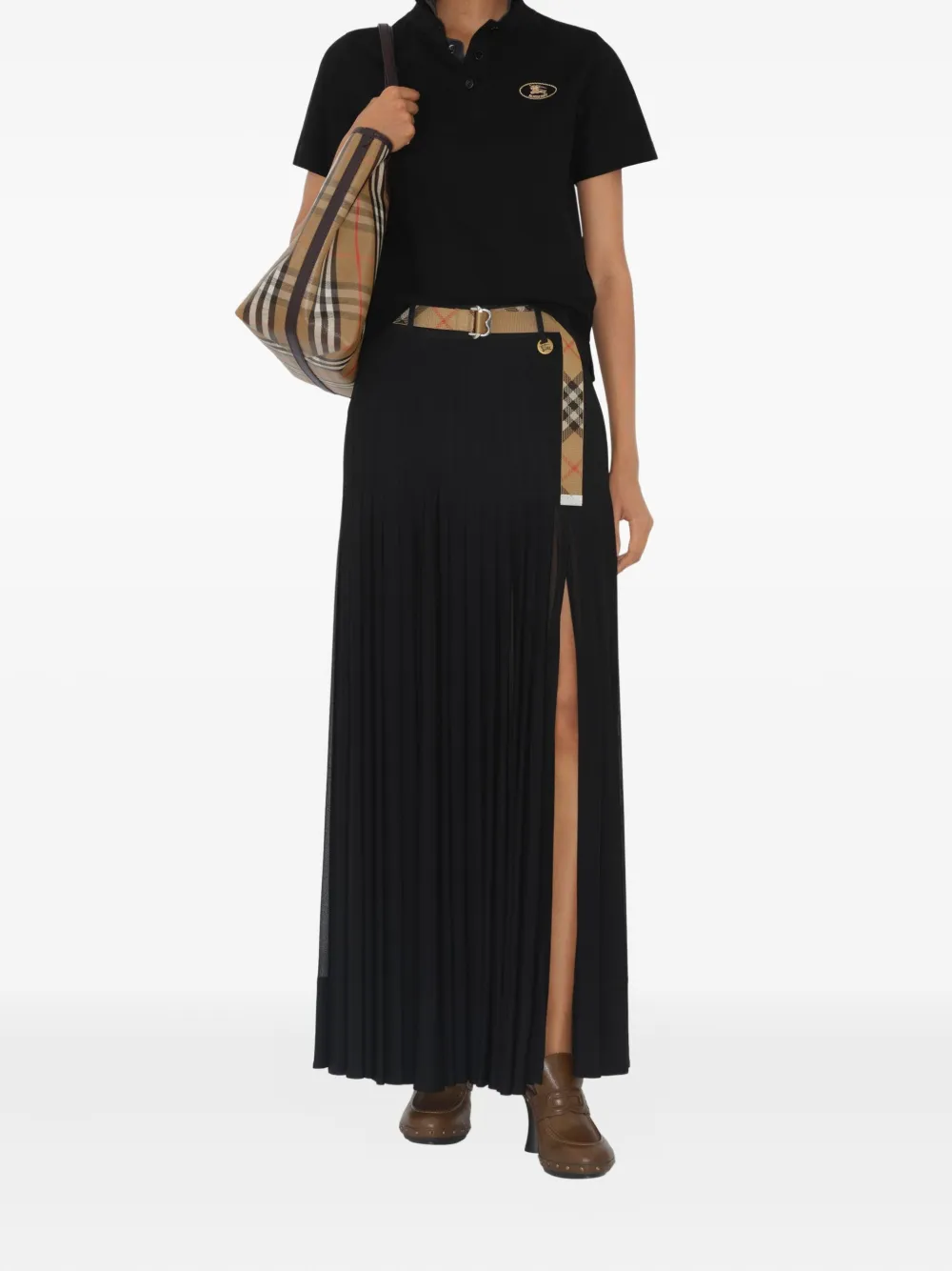 Burberry Katoenen poloshirt - Zwart