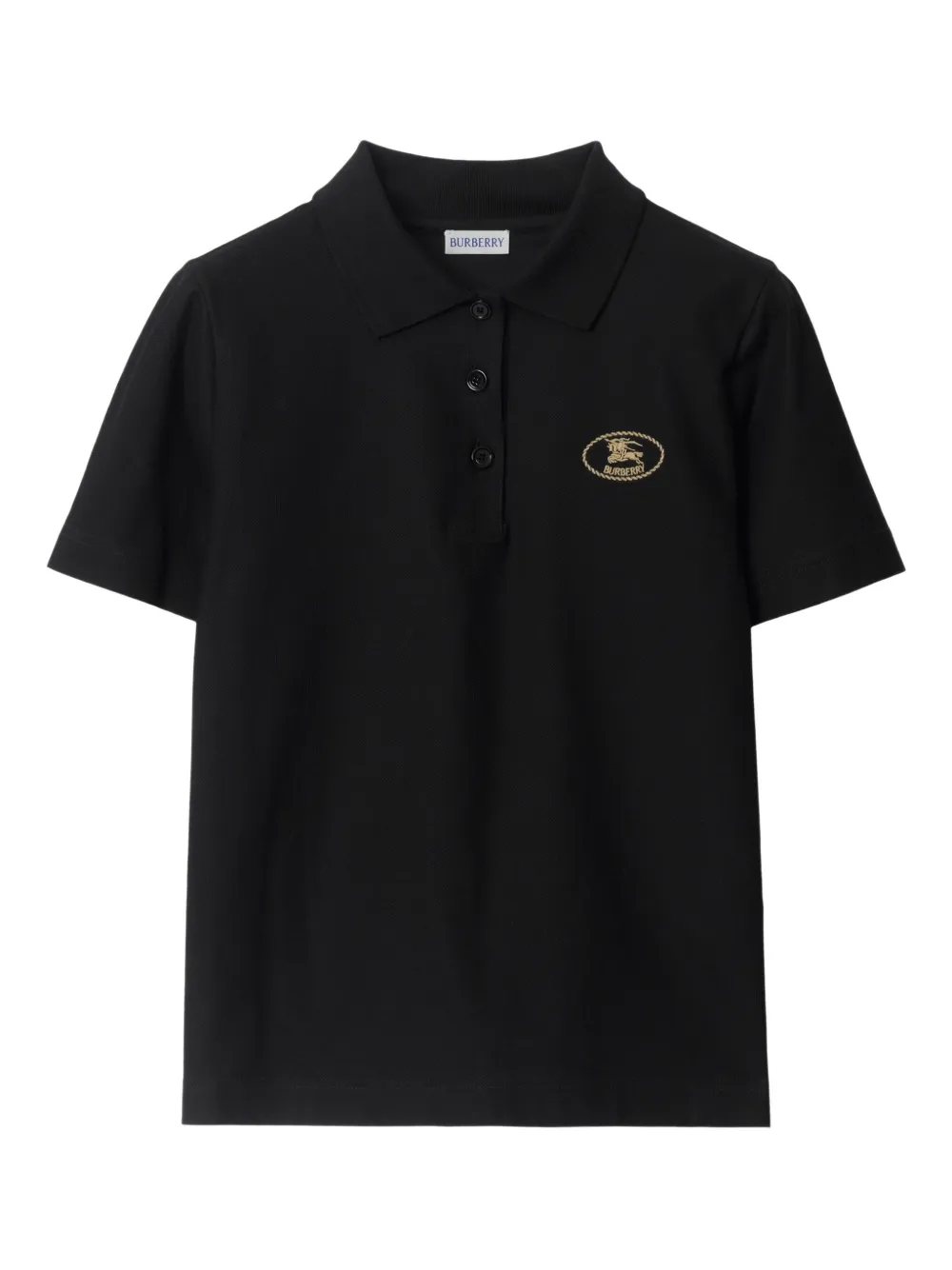 Burberry Katoenen poloshirt Zwart