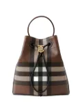 Burberry small checked bucket bag - Brown
