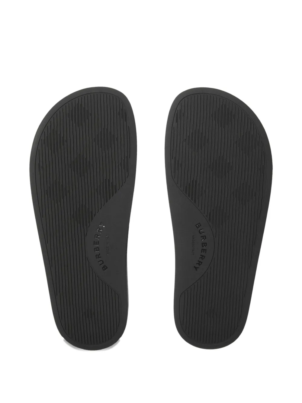 BURBERRY CHECKED SLIDES