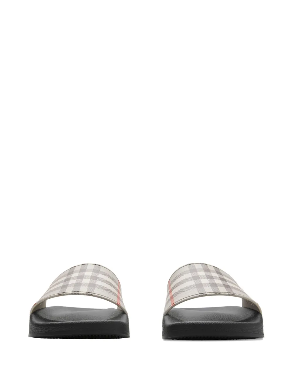BURBERRY CHECKED SLIDES