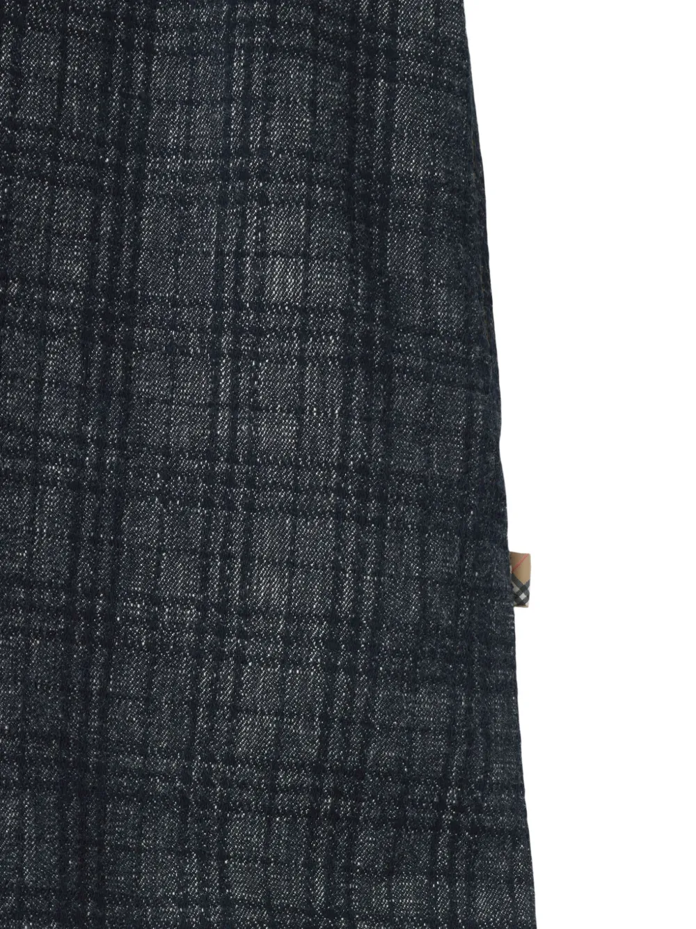 BURBERRY CHECKED DENIM DRESS