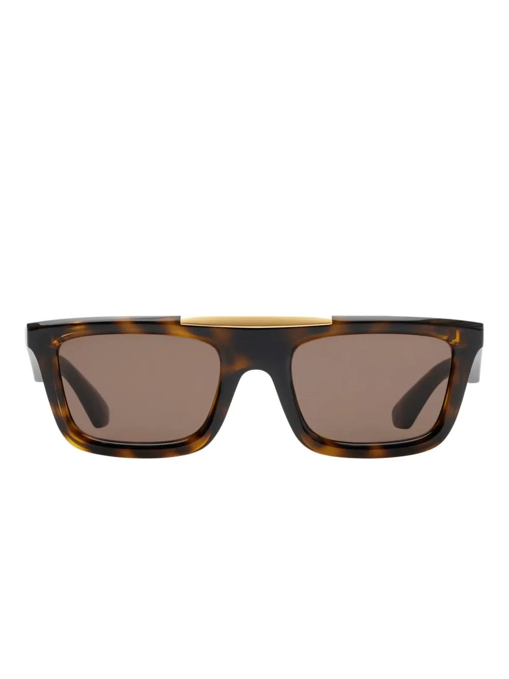 Burberry Eyewear Zonnebril met rechthoekig montuur Bruin