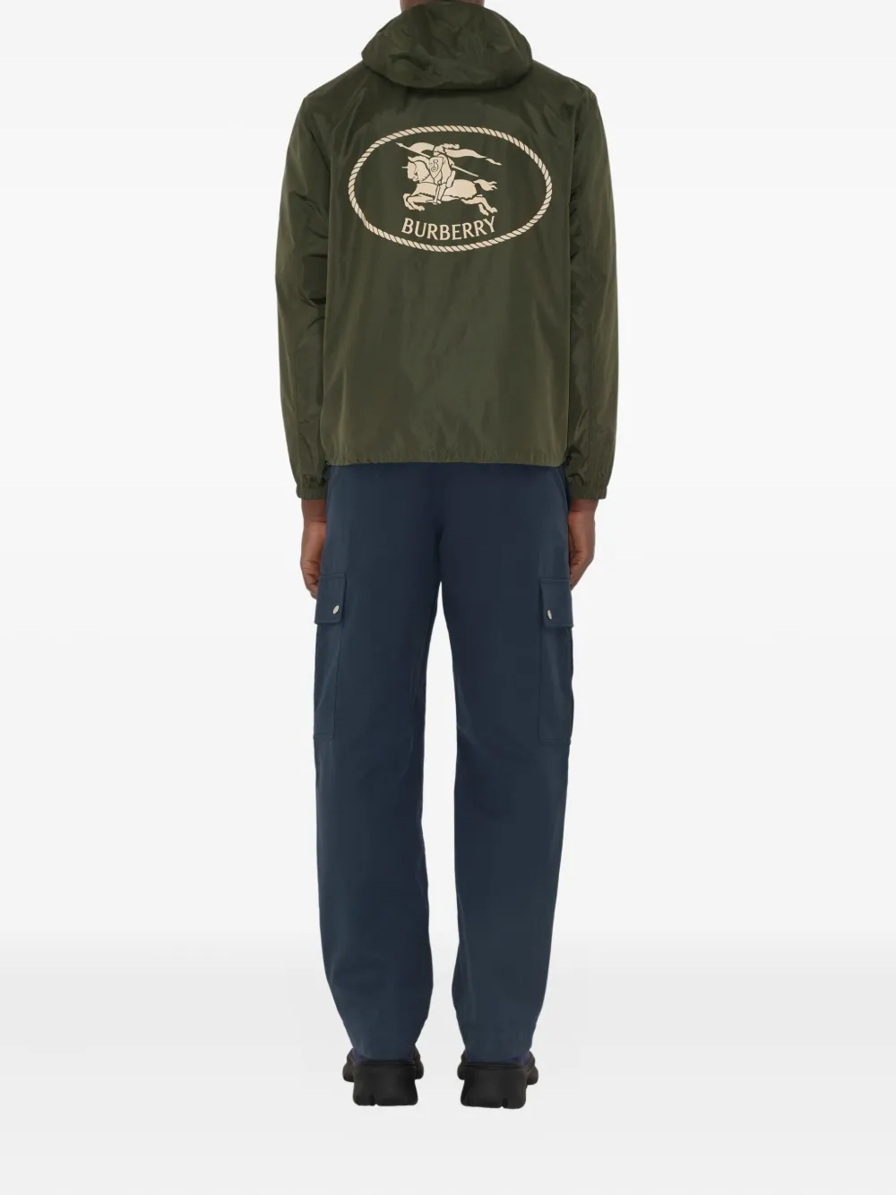 Burberry Jack met print Groen