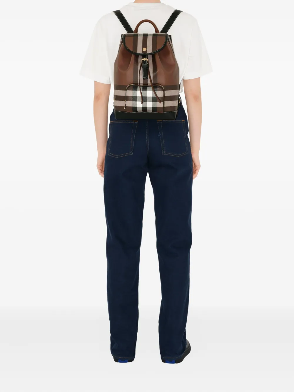Burberry Vintage check rugzak Bruin
