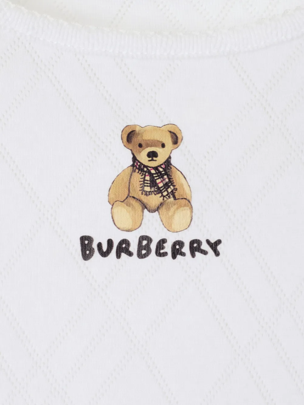 Burberry Kids Thomas Bear katoenen T-shirt Wit