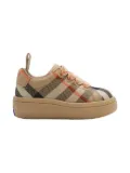 Burberry Kids checkered cotton sneakers - Neutrals