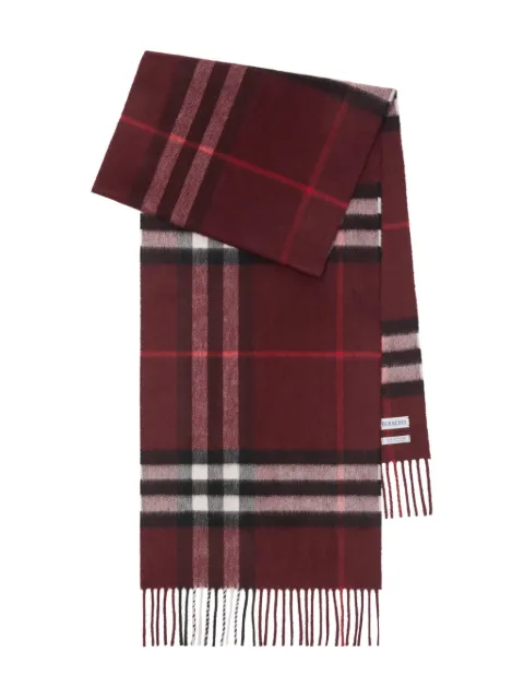 Burberry checked cashmere scarf 