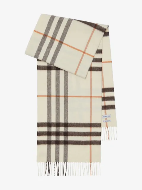 Burberry Check cashmere scarf