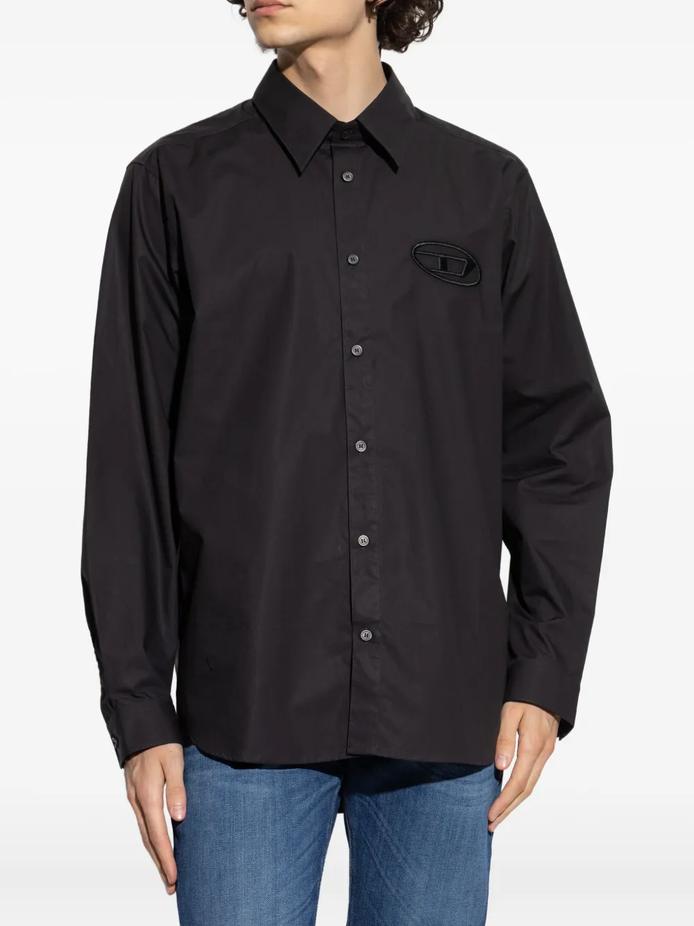 Diesel S-Simply overhemd Zwart