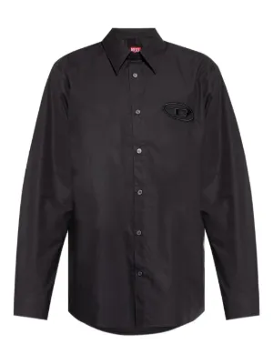Diesel S-Simply-D Cotton Shirt | Black | FARFETCH
