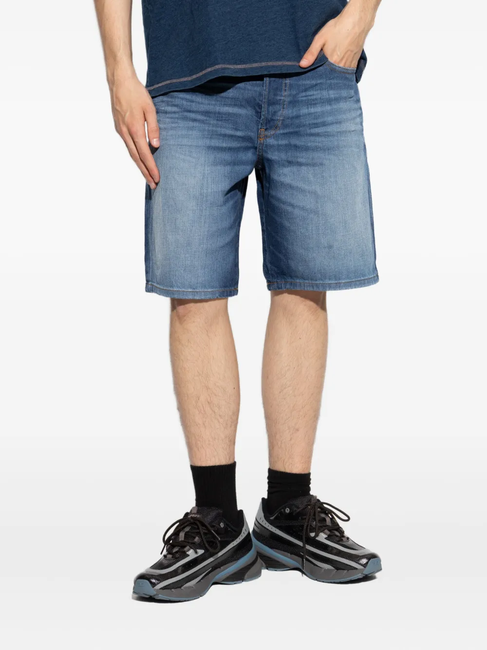Diesel Regular denim shorts Blauw