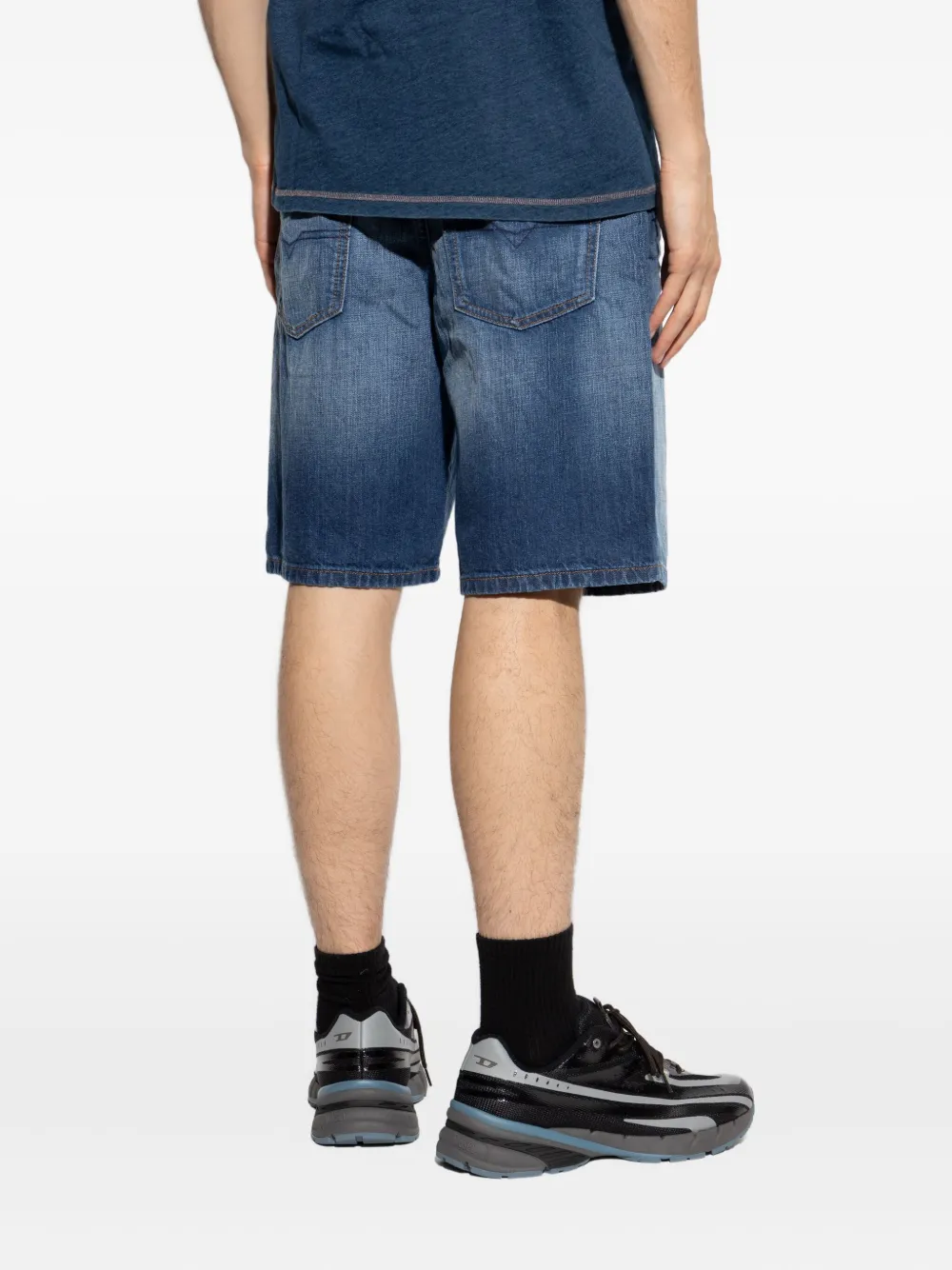 Diesel Regular denim shorts Blauw