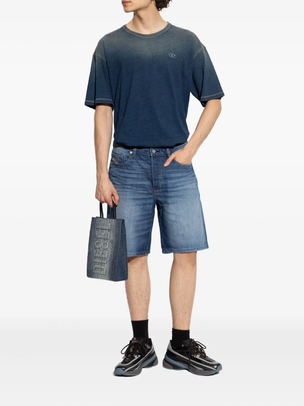 Diesel Regular denim shorts - Blauw