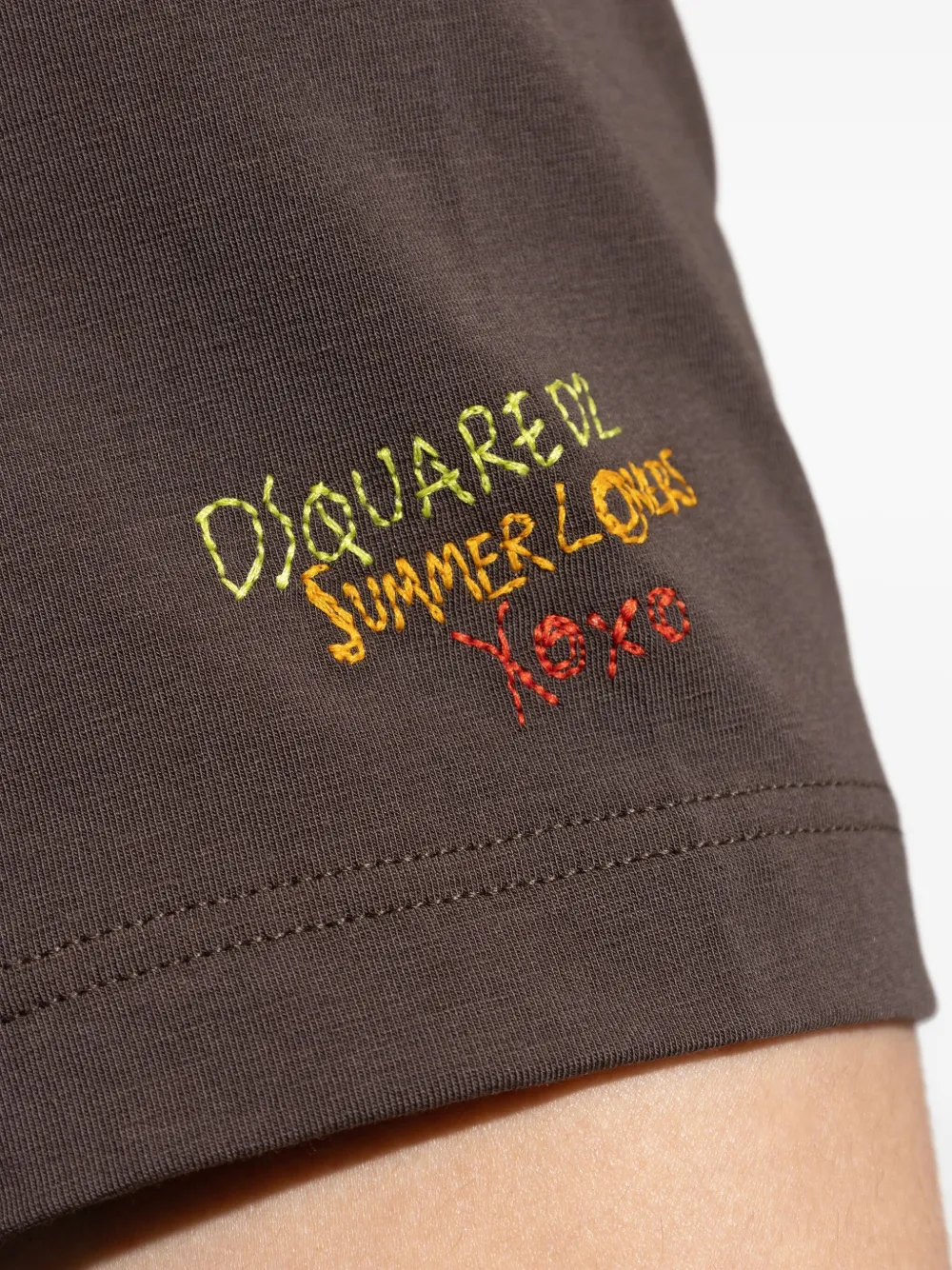 DSQUARED2 Jersey T-shirt Bruin