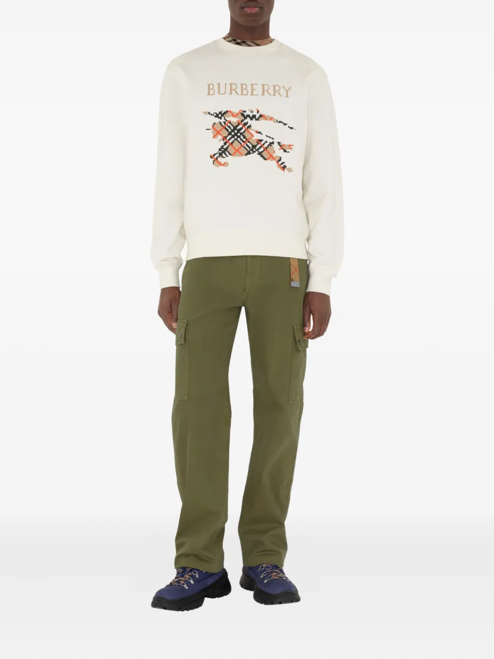 Burberry Sweater van katoenblend - Beige