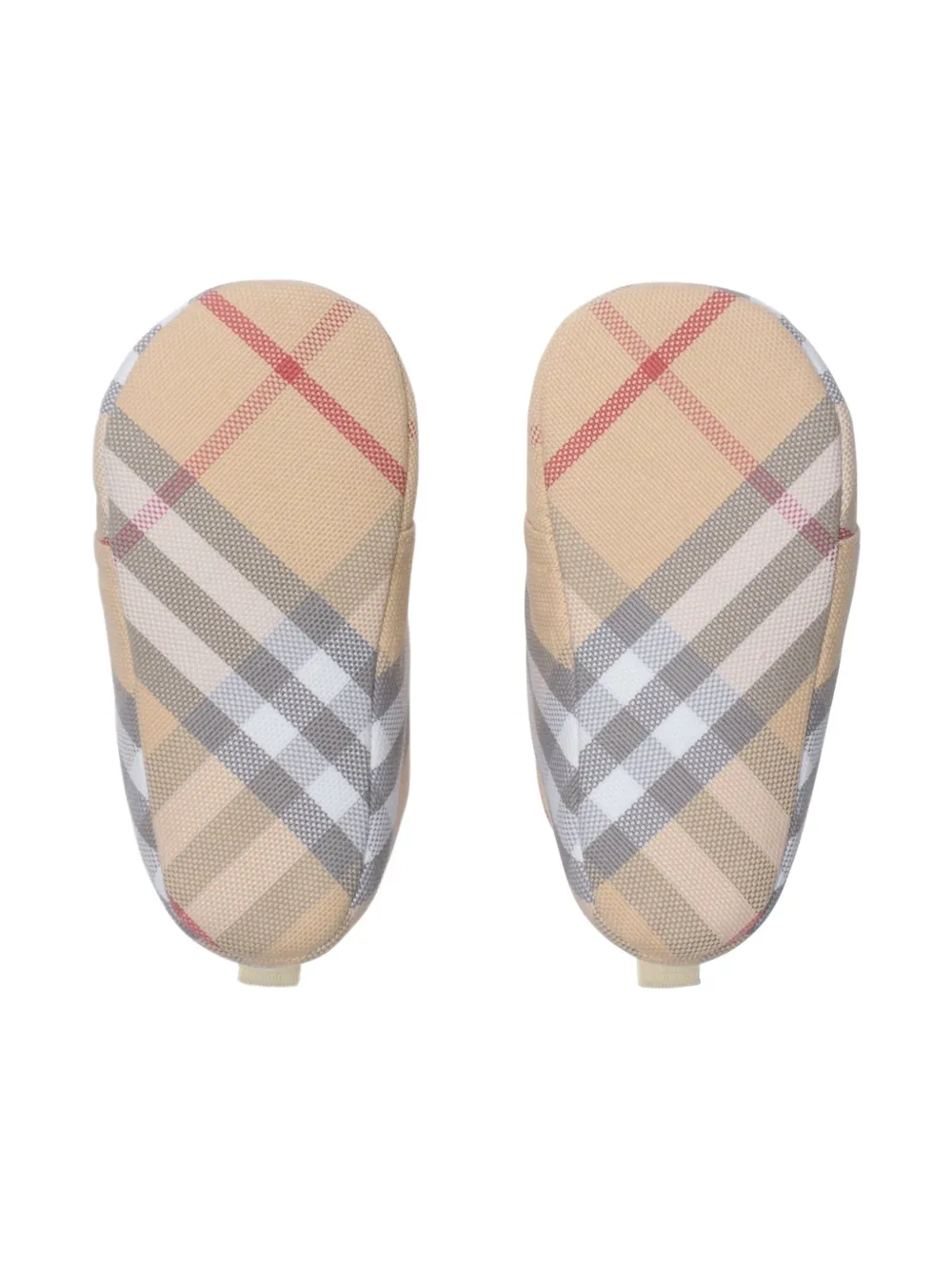 Burberry Kids check-pattern crib shoes Neutrals