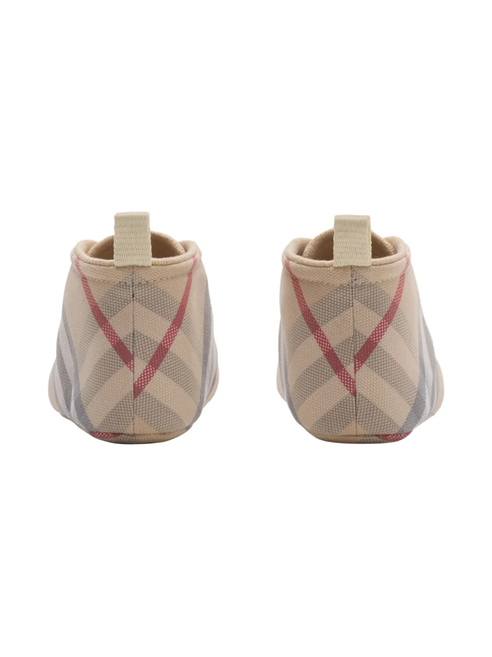 Burberry Kids check-pattern crib shoes Neutrals