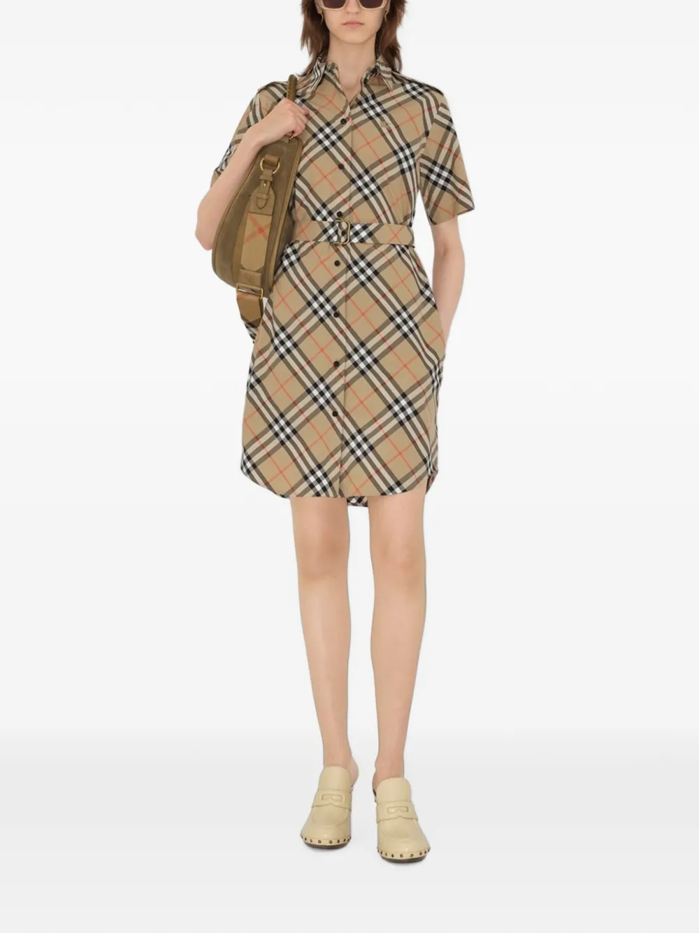 Burberry Katoenen shirtjurk Beige
