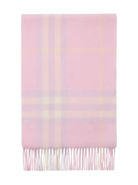 Burberry checked cashmere scarf 