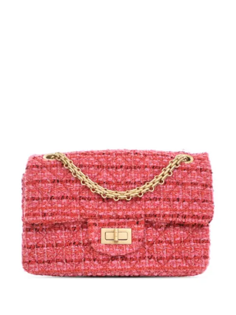 CHANEL Pre-Owned 2019 Mini Reissue 2.55 Tweed Single Flap 224 crossbody bag