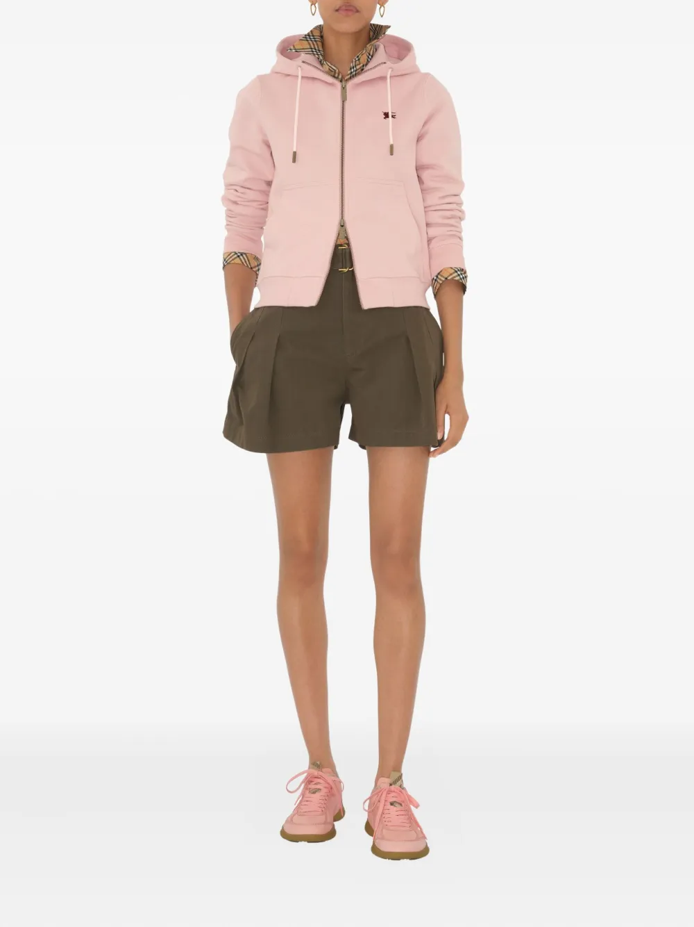 Burberry Knight Stamp hoodie Roze