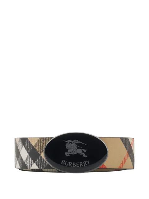 Burberry checked belt