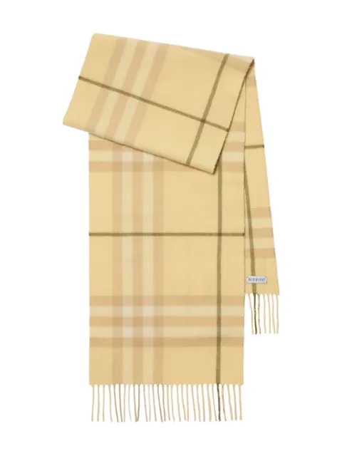 Burberry checked cashmere scarf 