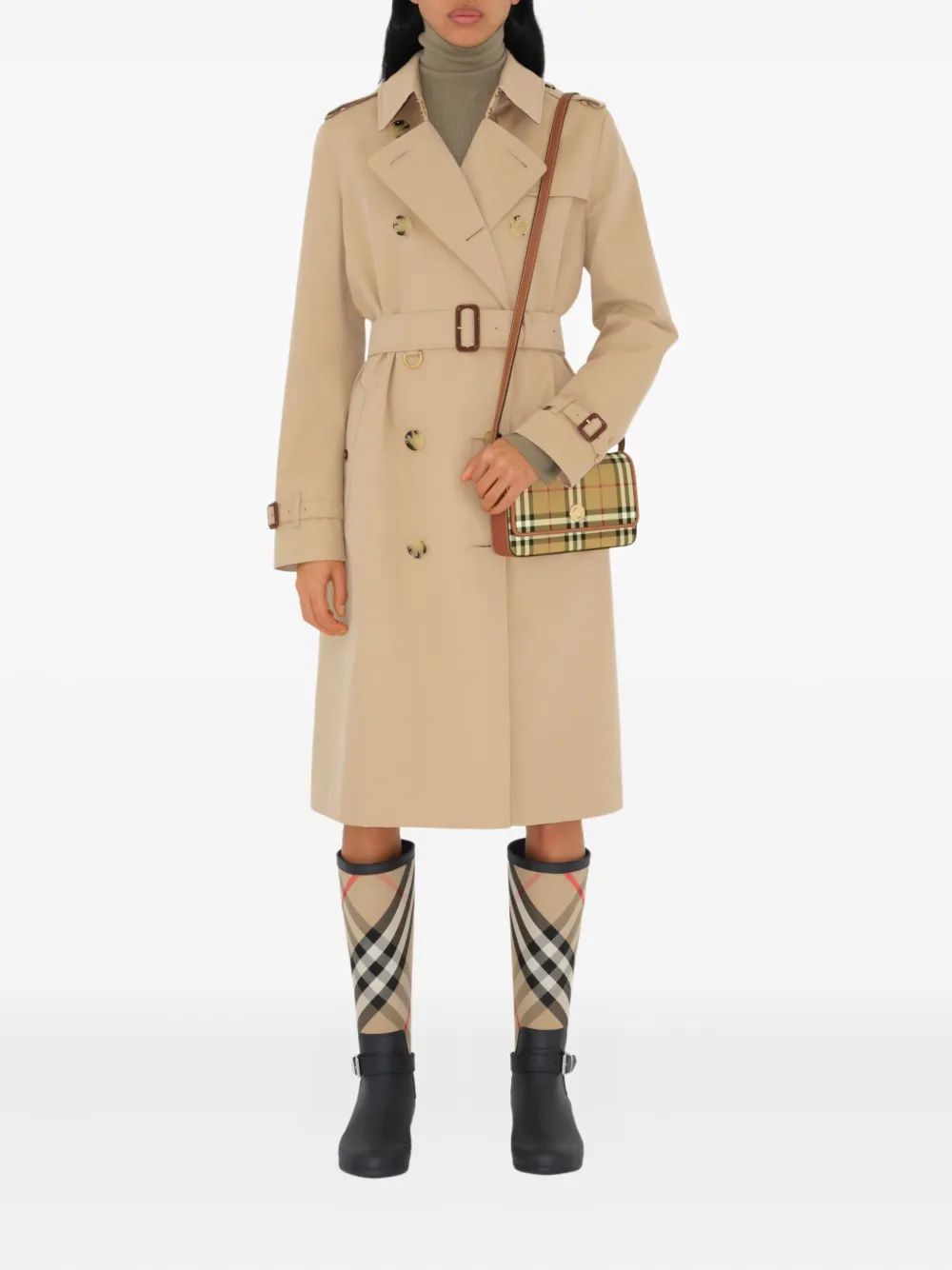 Burberry Hampshire kleine tas Beige