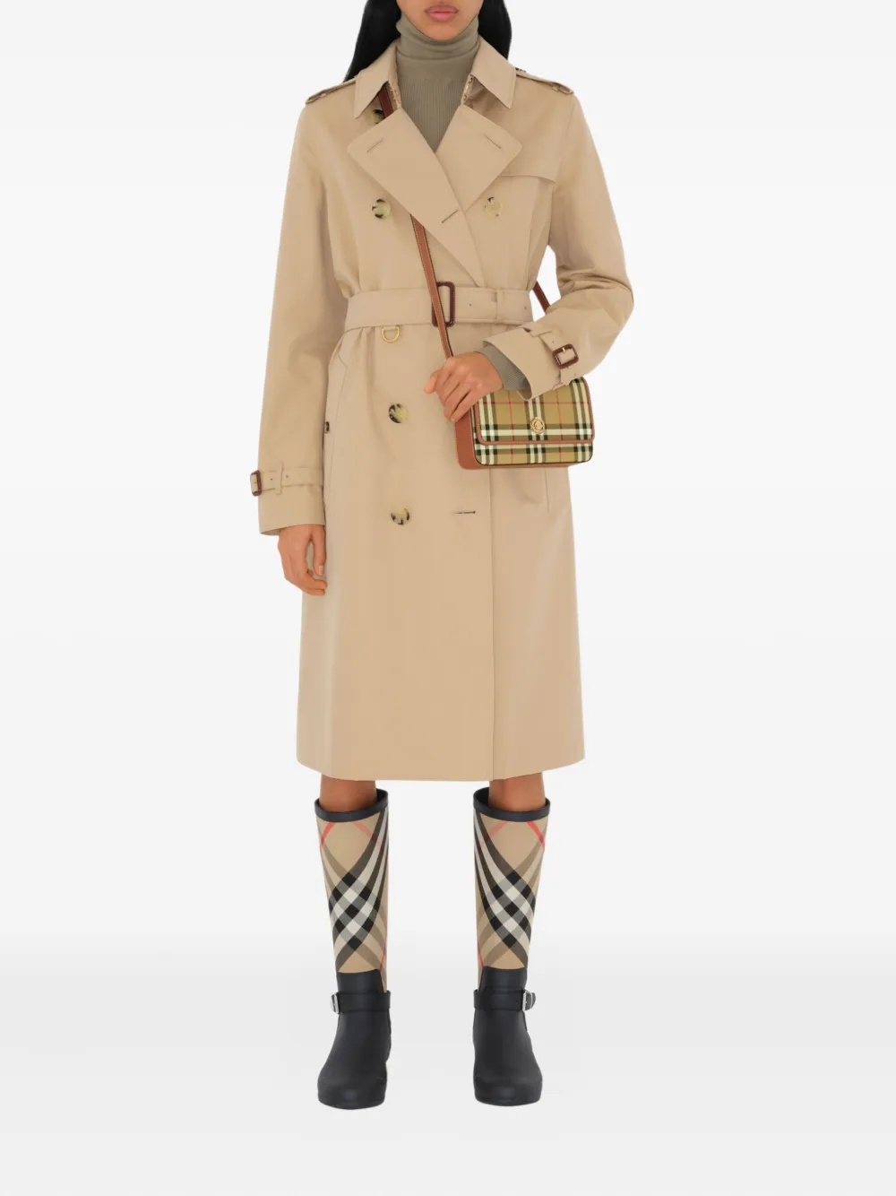 Burberry Hampshire kleine tas Beige