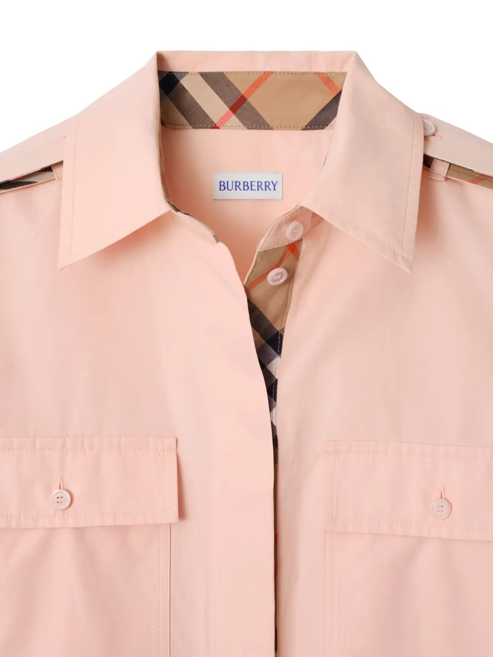 Burberry Popeline blousejurk Roze