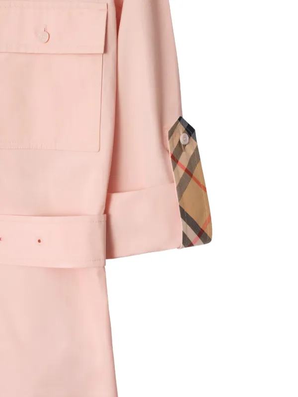 burberry pink dress Burberry Cotton-poplin Shirt Dress