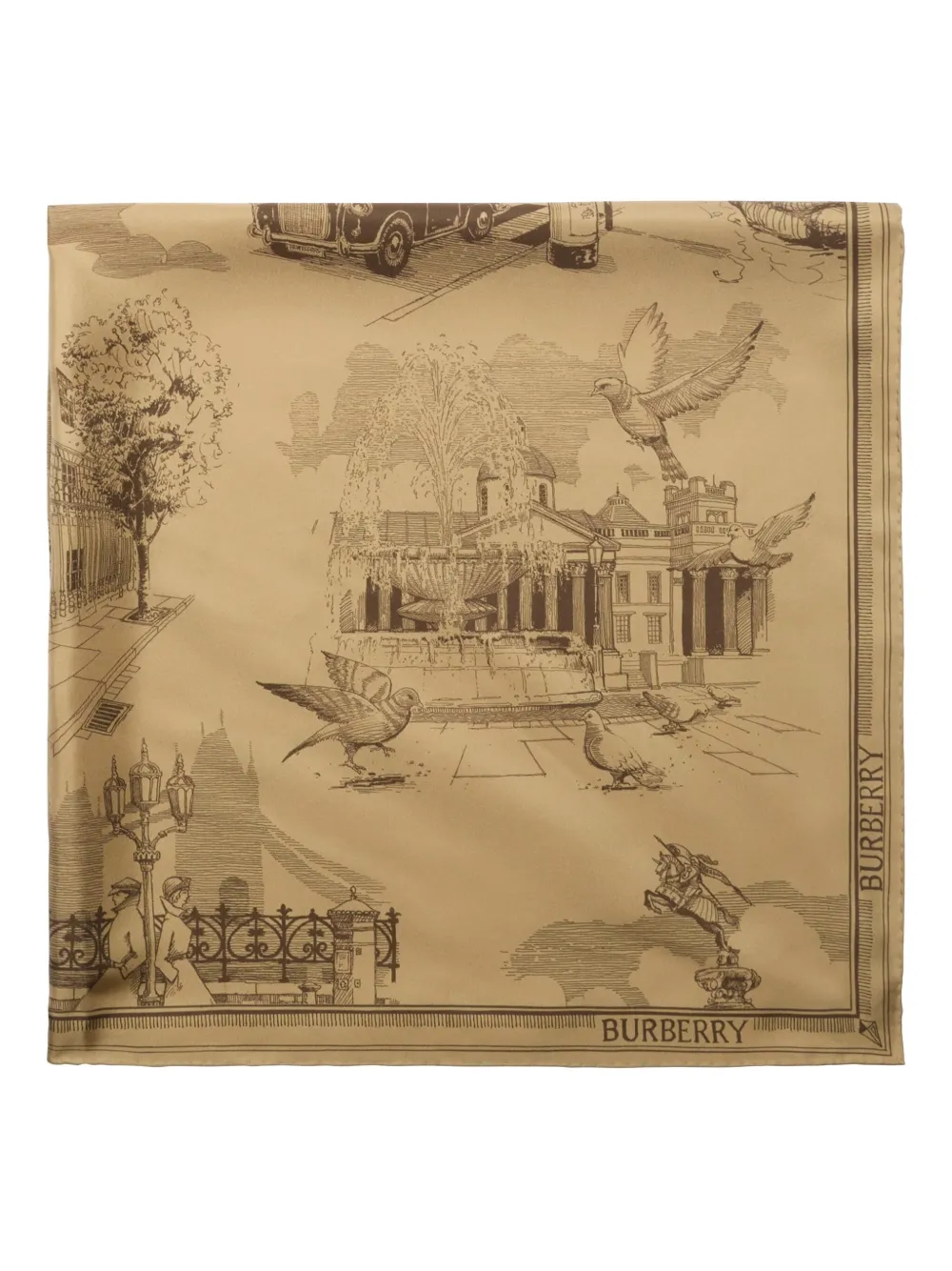 Burberry London Landmarks sjaal Beige