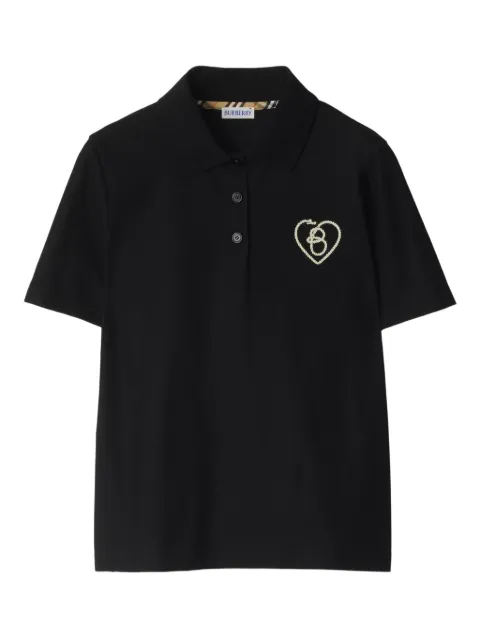 Burberry logo polo top