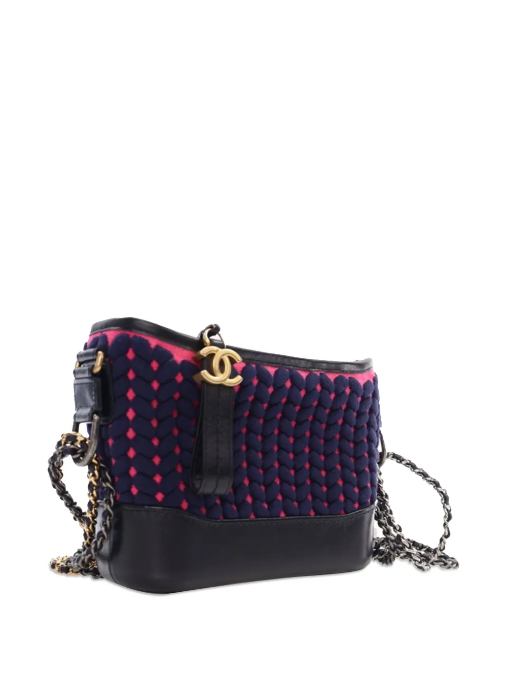 CHANEL Pre-Owned شنطة كروس 'غابريال هوبو' جلد صغيرة منسوجة 2019 | كلاسيكيات | Image 2