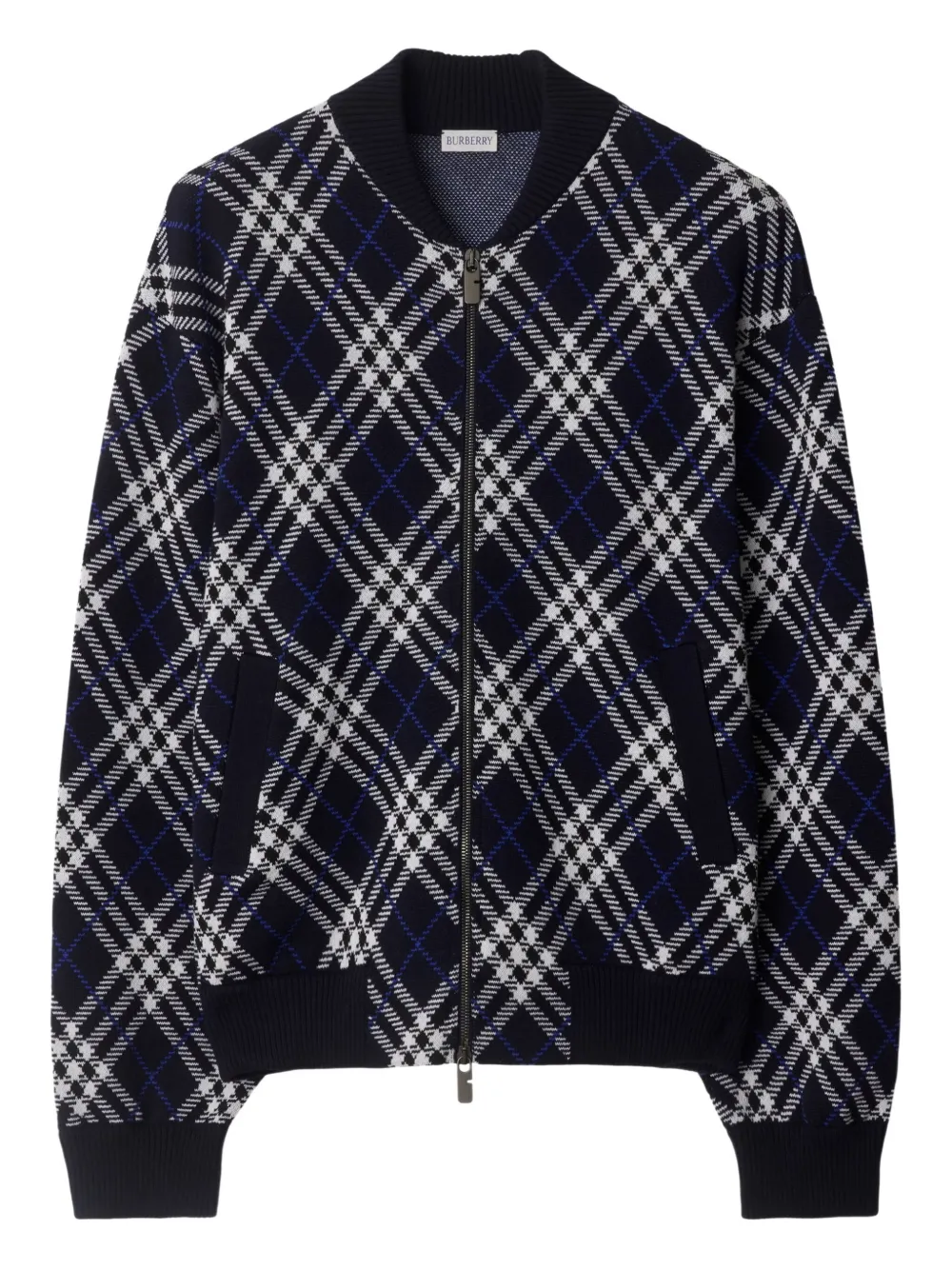 Burberry sudadera a cuadros con cierre | azul | Image 1